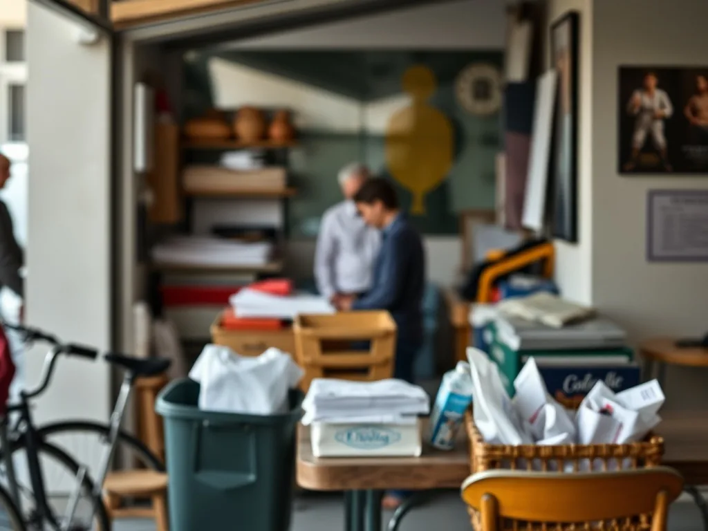 Un chéquier de chèques-vacances posé sur un bureau, avec un badge d'intérimaire Adecco à côté et un téléphone ouvert sur
