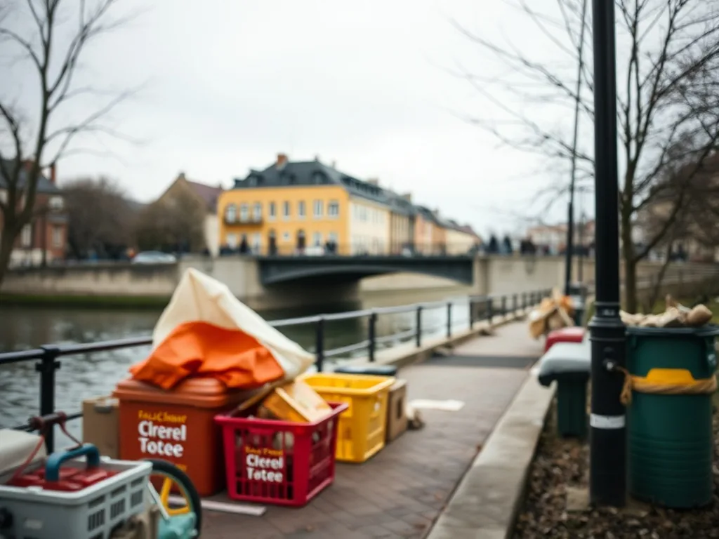Un pontier élingueur en plein travail, casque et gilet, manipulant les commandes d'un pont roulant tandis qu'une charge de